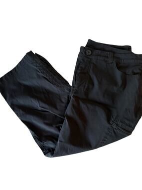 Eddie Bauer capris black euc size 10
